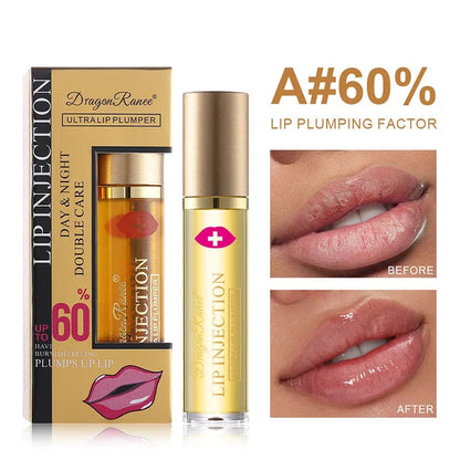 Volumen instantáneo de labios, aceite potenciador de labios.